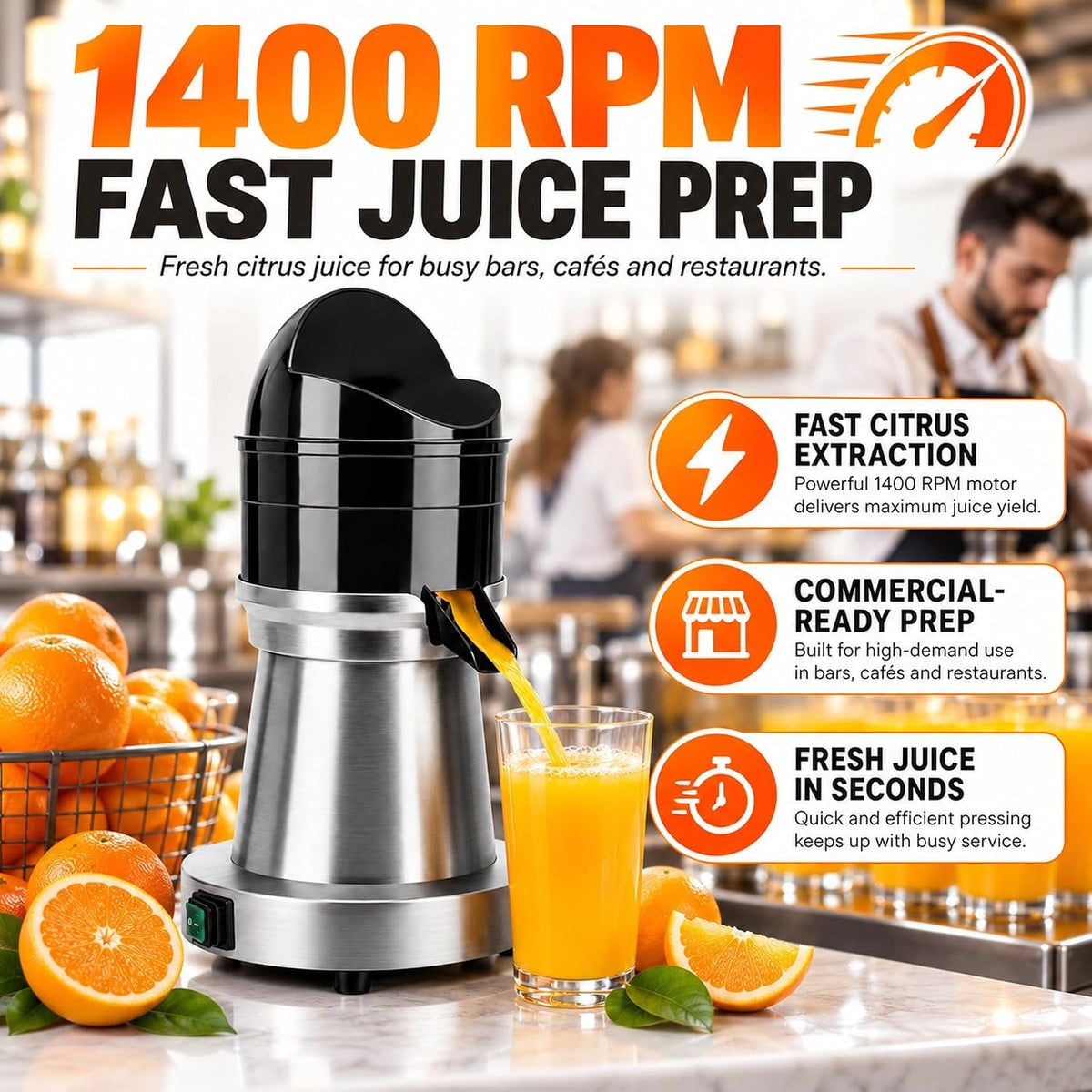 Commercial Electric Citrus Juicer Machine