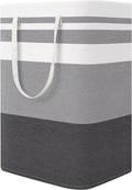 Laundry Basket Hamper, 75L Collapsible Clothes Storage, Grey | Freestanding Clothes Hampers, Foldable design, with