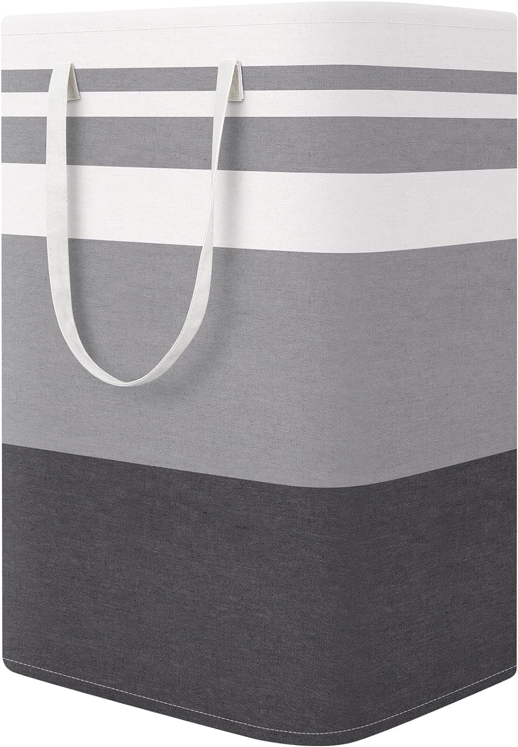 Laundry Basket Hamper, 75L Collapsible Clothes Storage, Grey | Freestanding Clothes Hampers, Foldable design, with