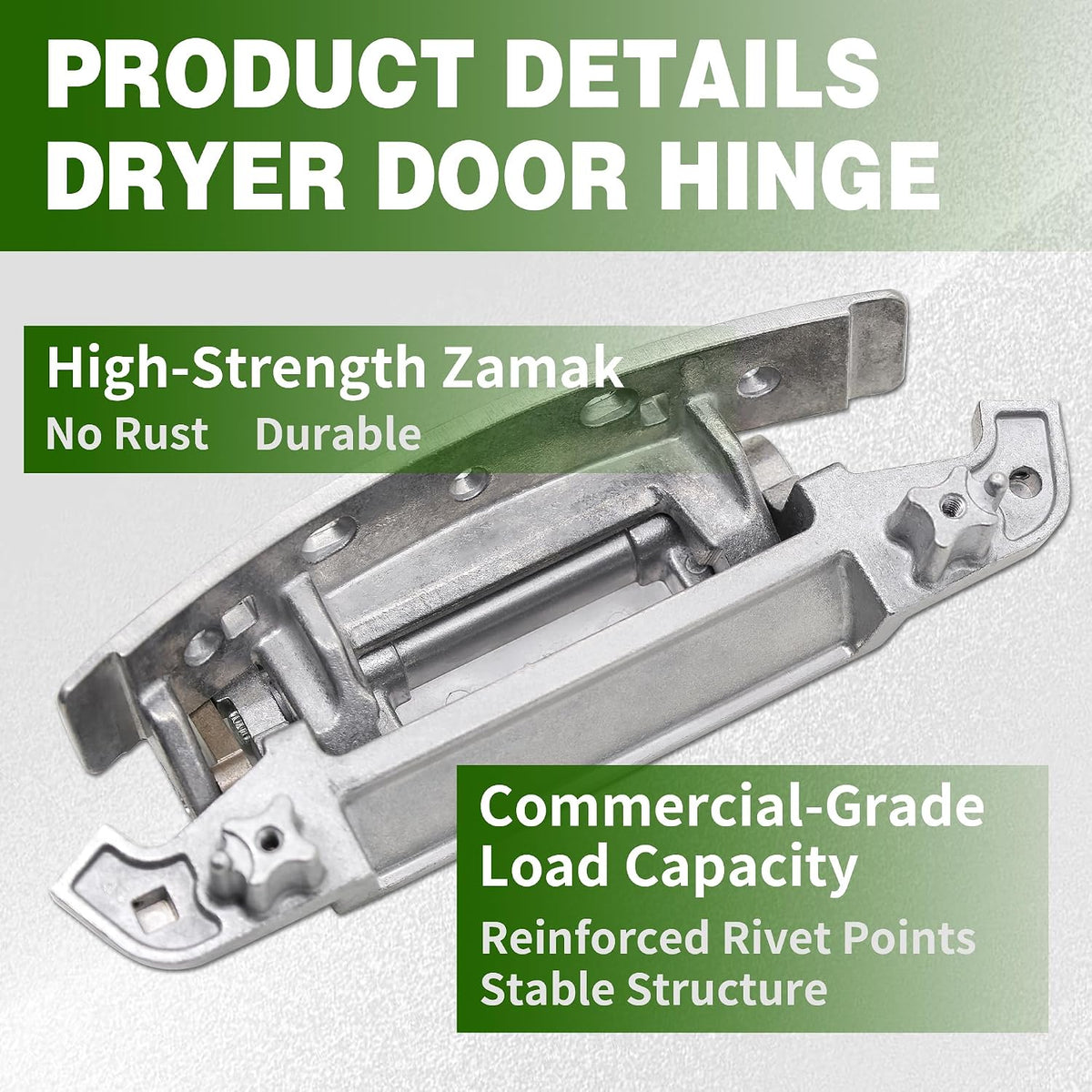 W10310366 Cosamatcozon Upgraded Dryer Door Hinge Part - Compatible with Some Whirlpool, Maytag and Amana Dryers