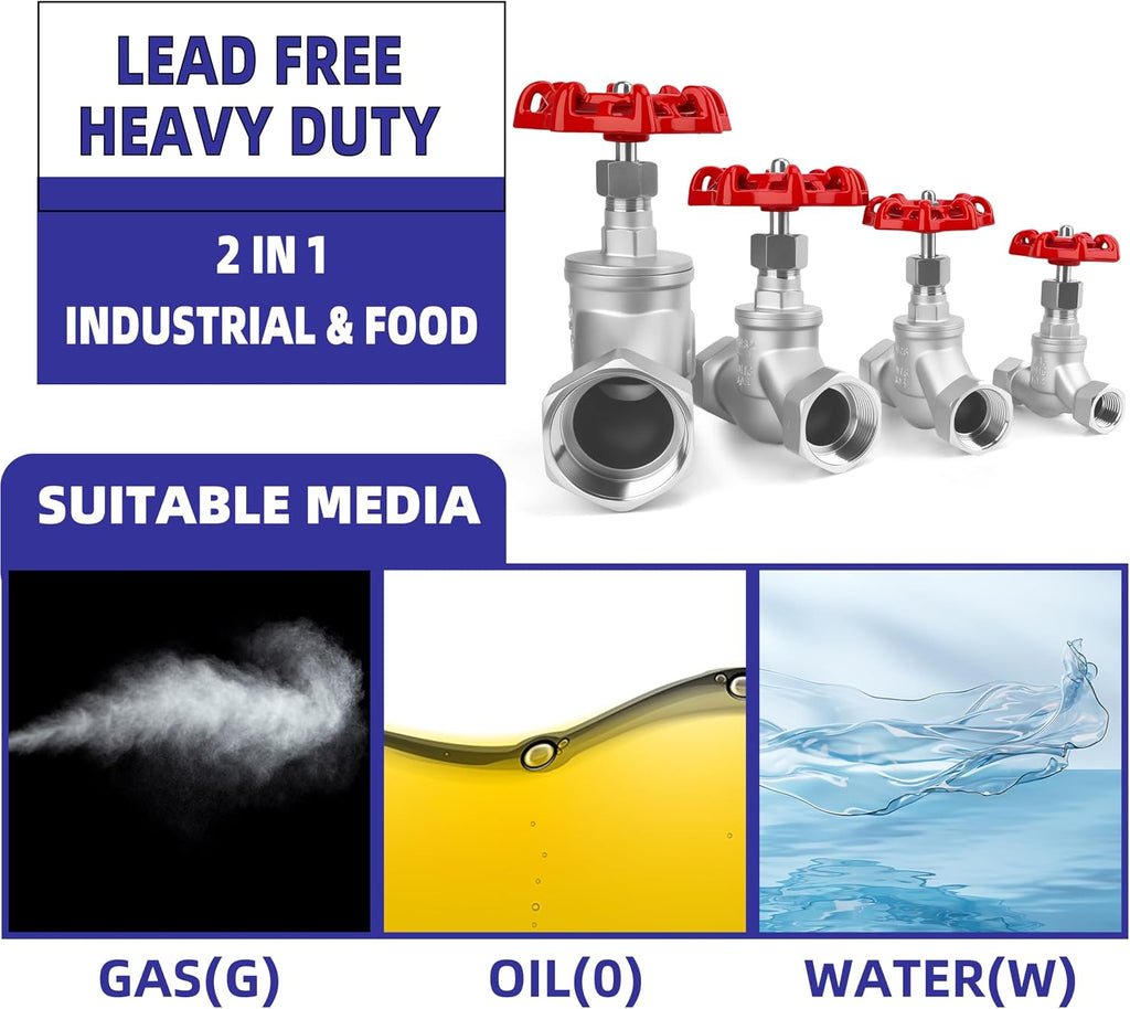 3/4" NPT S-Type Wye Pattern Globe Valve, Stainless Steel Female Thread DN20