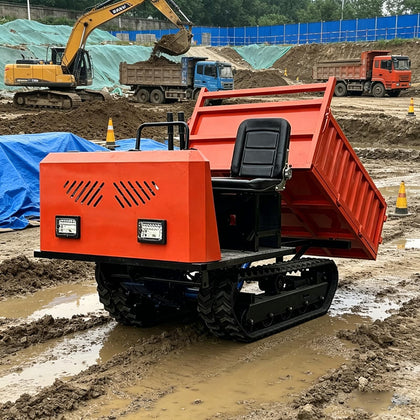 Crawler Dumper, Mini Crawler Dumper, Tracked Dumper – Mini Track Dumper All Terrain for Farm & Construction Hydraulic