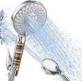 Filtered Shower Head with Handheld High Pressure 9 Spray Mode Showerhead Detachable Shower Head Water Softener