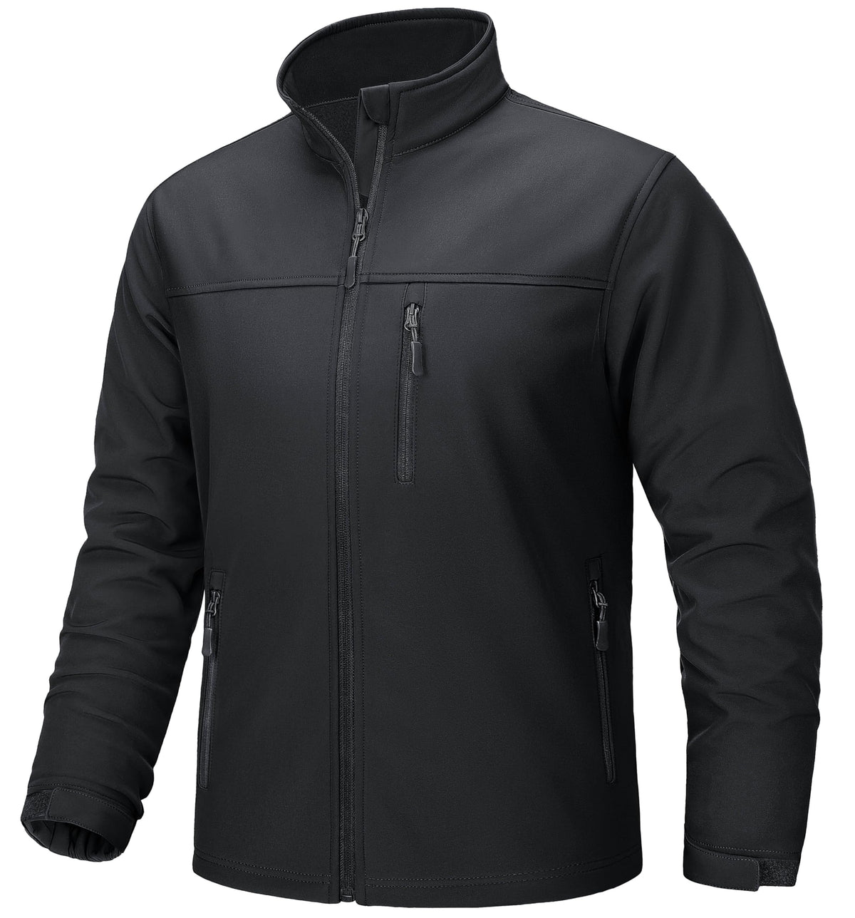 Mens Lightweight Softshell Jacket Fleece Lined Waterproof Tactical