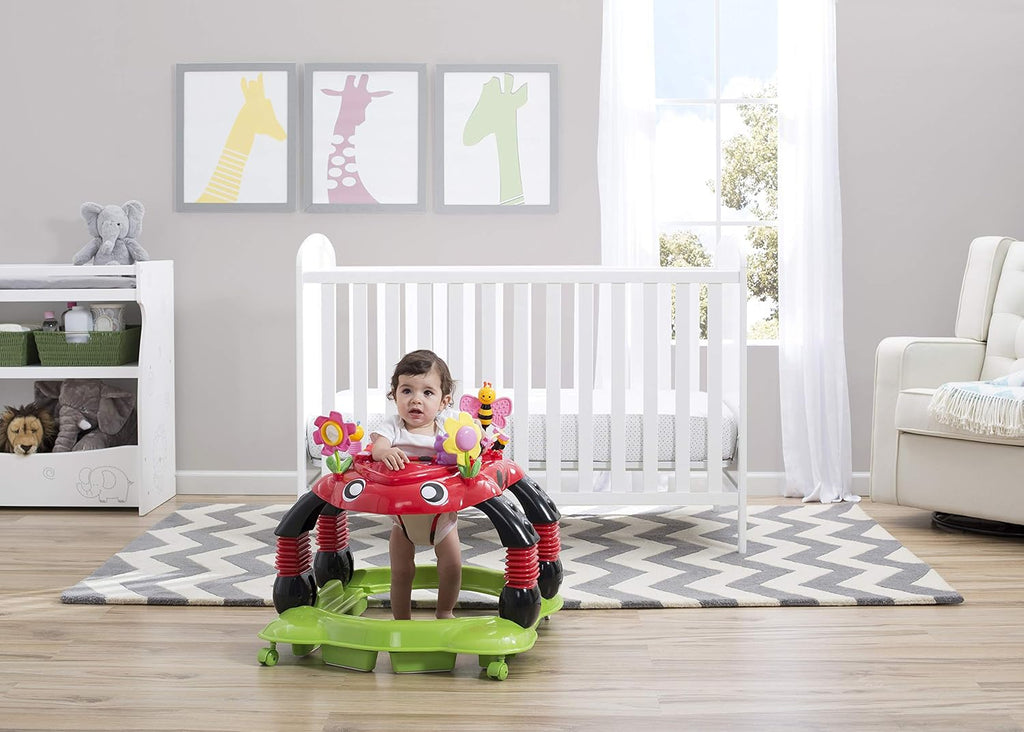 Lil Play Station 4-in-1 Activity Walker - Rocker, Activity Center, Bouncer, Walker - Adjustable Seat Height - Fun