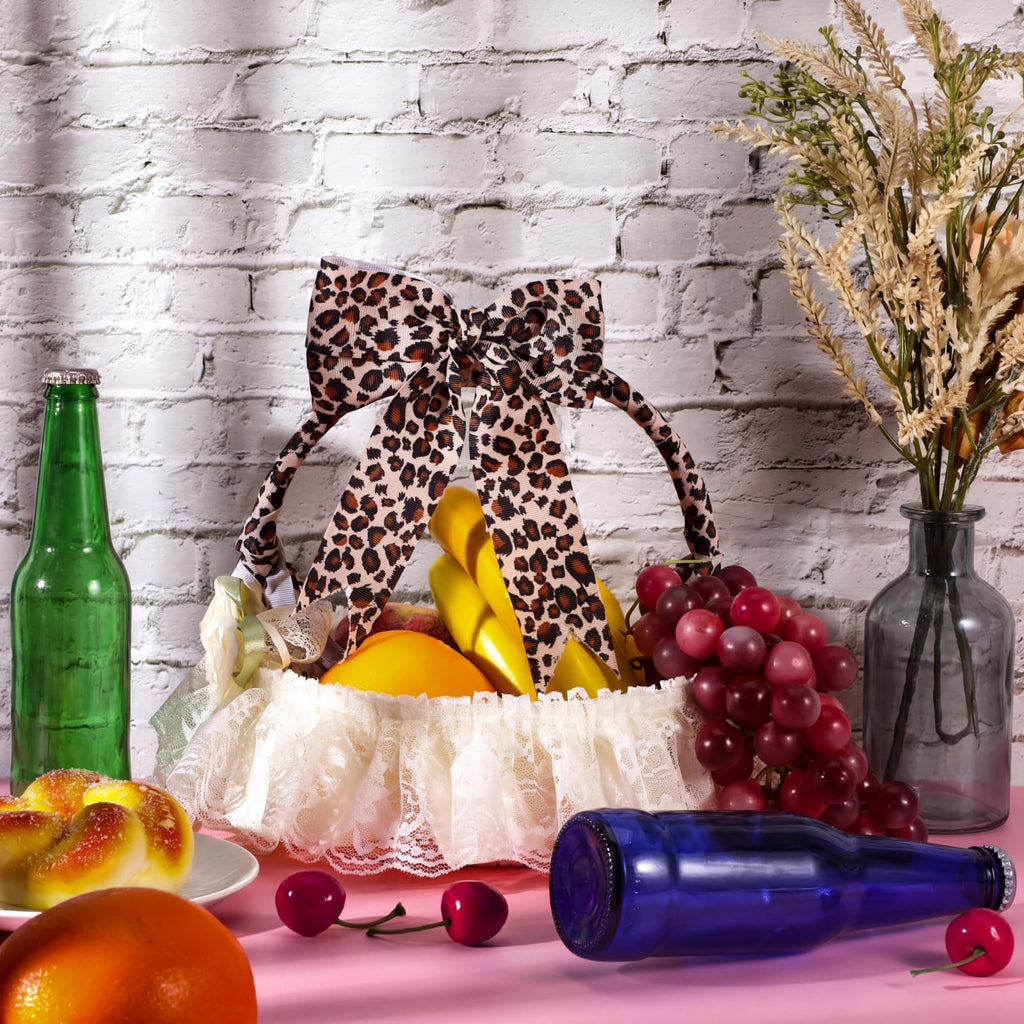 1 Pcs Leopard Print Ribbon Christmas Craft