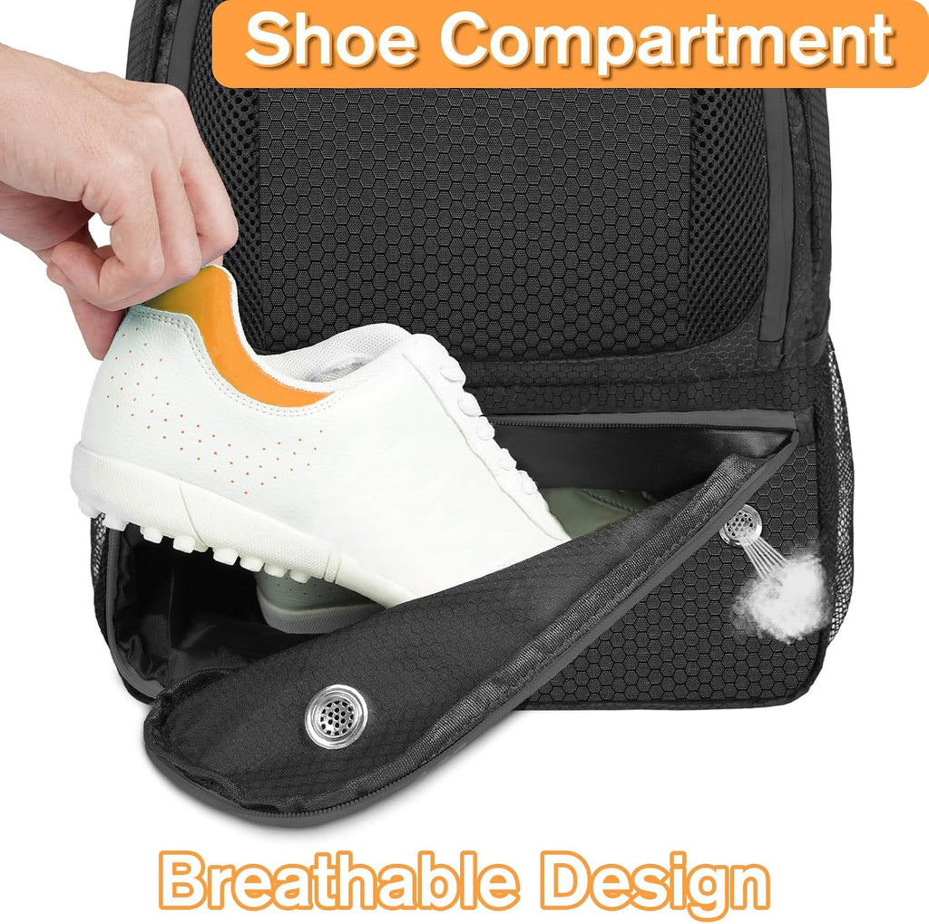 Soccer Backpack, Soccer Bag with Ball Holder and Shoe Compartment | Water Resistant Sport Equipment Bags Fit