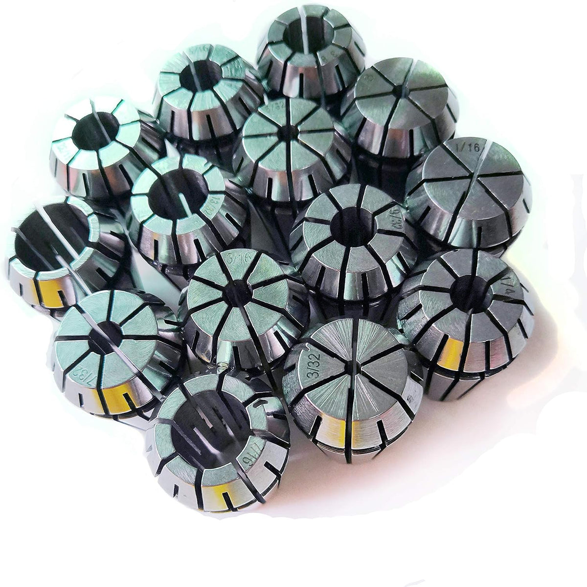 ER20 Spring Collet Set for CNC Engraving Machine and Milling Lathe Tool Workholding Engraving Collets(ER20-14pcs)