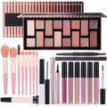 Teen Makeup Kit For Girl Include Eyeshadow Palette,Eyeliner,Makeup Brush Set,Lipgloss Set,Mascara, Eyebrow Pencil
