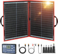 100W Portable Foldable Solar Panel Kit for 12V Battery Charging | Folds to 19 x 26 in and weighs 5.3 lb; includes