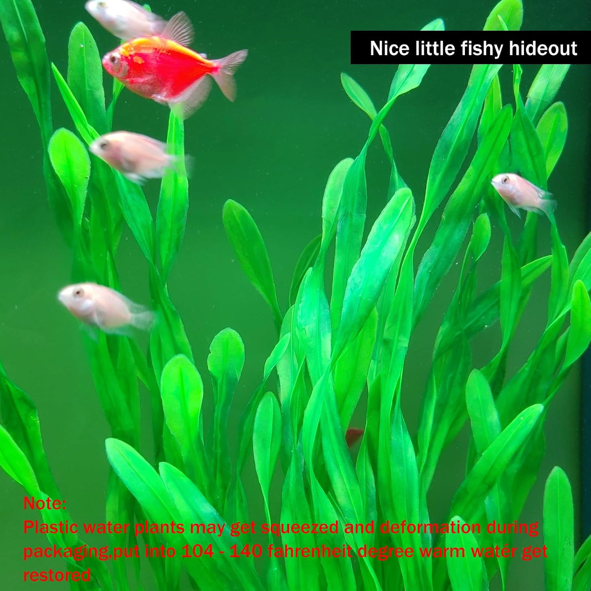 25.98 Inch Tall Aquarium Plants – 2 Pcs Fish Tank Plants Plastic, Large Lifelike Artificial Fish Tank Decorations