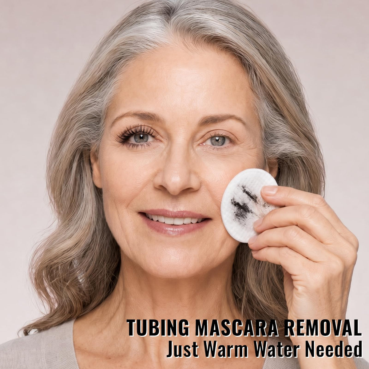 Black Tubing Mascara & Liquid Eyeliner Set for Older Women 60 Plus