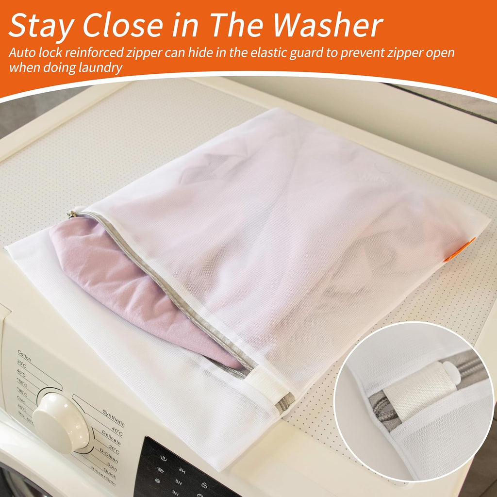 Mesh Laundry Bags 3 Pack (12 x 16" Medium) | Durable Zipper