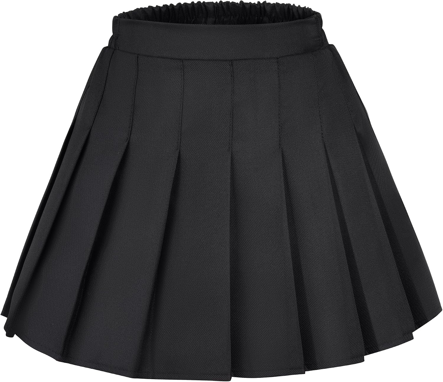 Girls Pleated Skirt Classic Pleated Uniform Skirts with Elastic Waistband School Uniform Tennis Dress with Lining Shorts