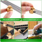 Ceoighe Stair Gauges with Carpenter Pencils & Refills for Framing Square