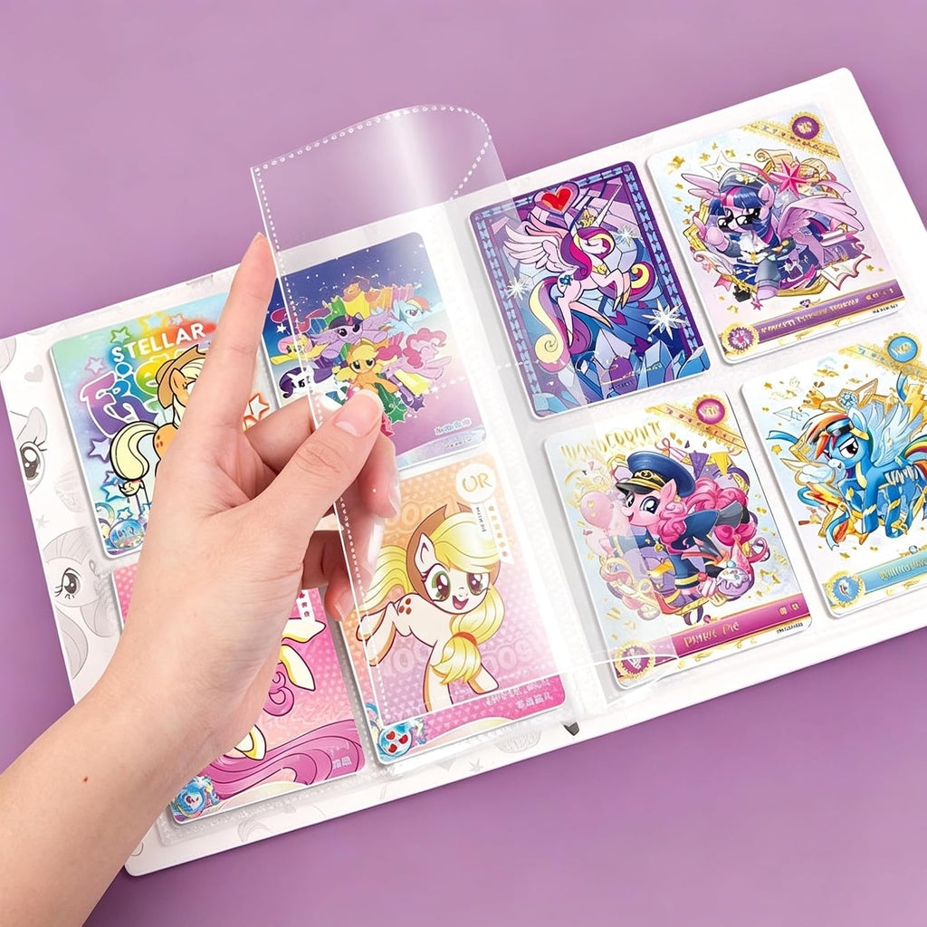 My Little Pony Trading Card Binder 4-Pocket Card Album 20 Double-Sided Pages Holds up to 160 Cards [CN]