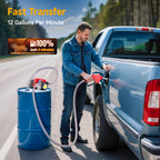 TaskStar Fuel Transfer Pump Battery Powered, 12GPM Diesel Kerosene Transfer