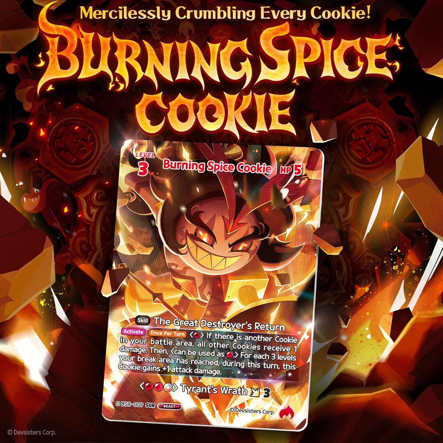 CookieRun TCG: A Game of Truth & Deceit - 4 Booster Pack Bundle - Braverse Trading Card Game, Strategy Play & Battle