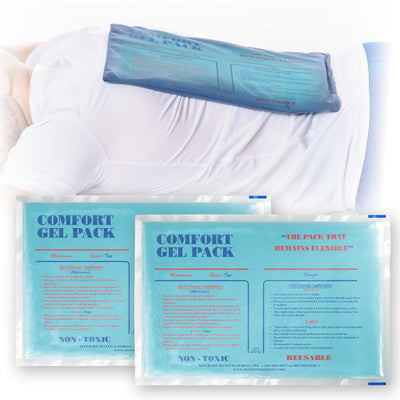 Flexible Reusable Gel Packs for Neck, Wrist, Arm, Back and Shoulder Pain Relief - Versatile Hot or Cold Gel Packs for