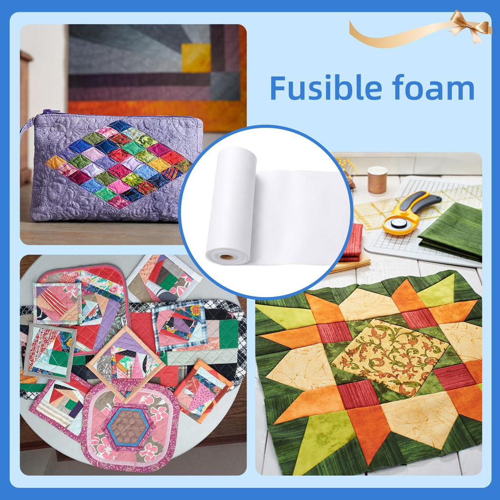 1-Sided Fusible Foam Stabilizer Interfacing, 15 x 48'', Black