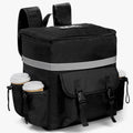 Food Delivery Backpack with 4 Cup Holder, Insulated Hot Pizza Bag