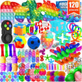 Fidget Toys, 120 Pack Party Favors for Kids 8-12 4-8, Sensory Toy for Autism Autistic Anxiety Children Boys Girls