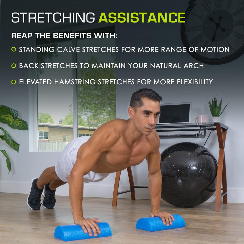 Flex Foam Rollers for Muscle Massage, Physical Therapy, Core & Balance Exercises Stabilization