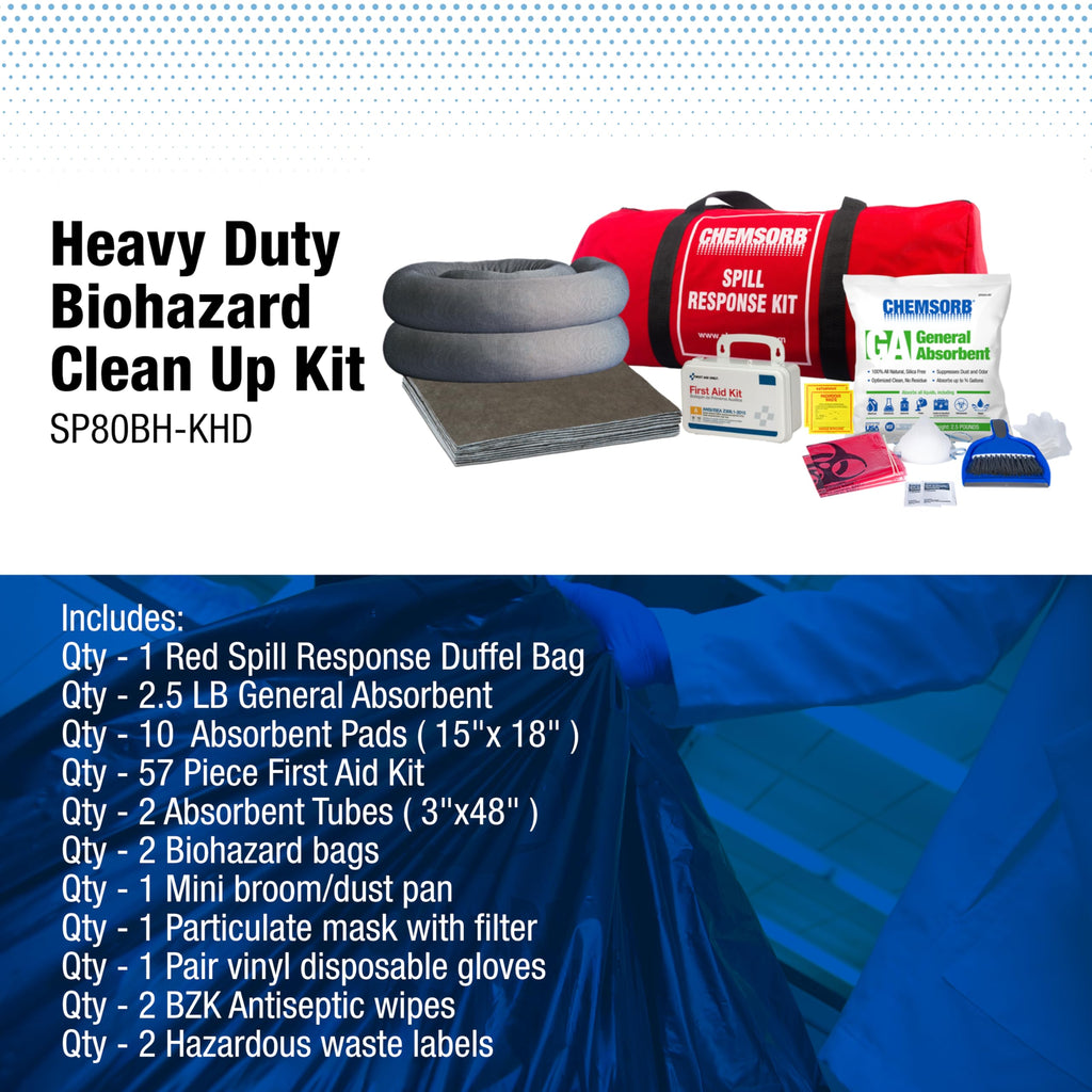 CHEMSORB Heavy Duty Biohazard Spill Kit