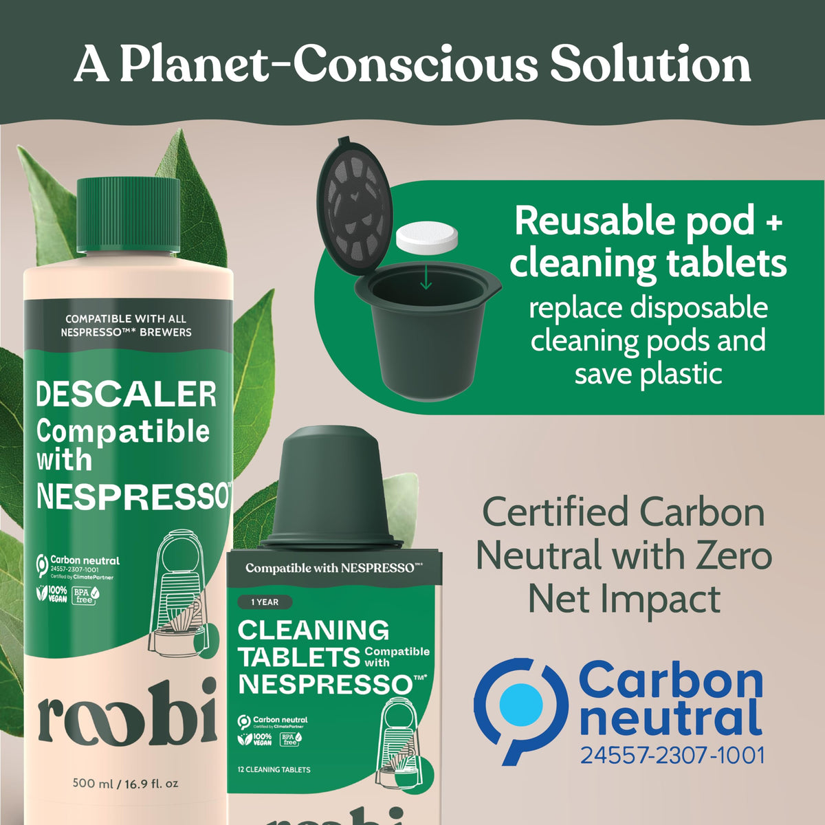 Descaling and Cleaning Kit Compatible with Nespresso Originaline
