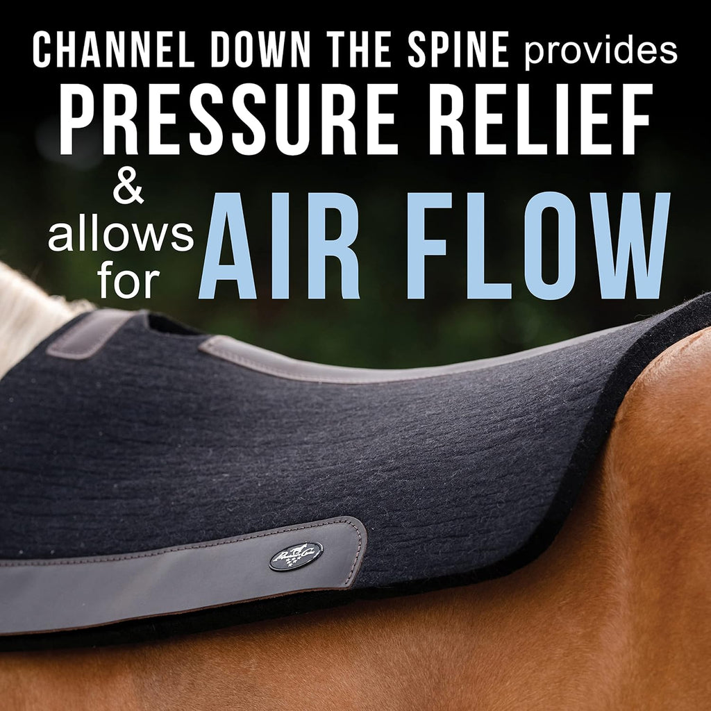 100% Steam-Pressed Wool Felt Western Saddle Pad