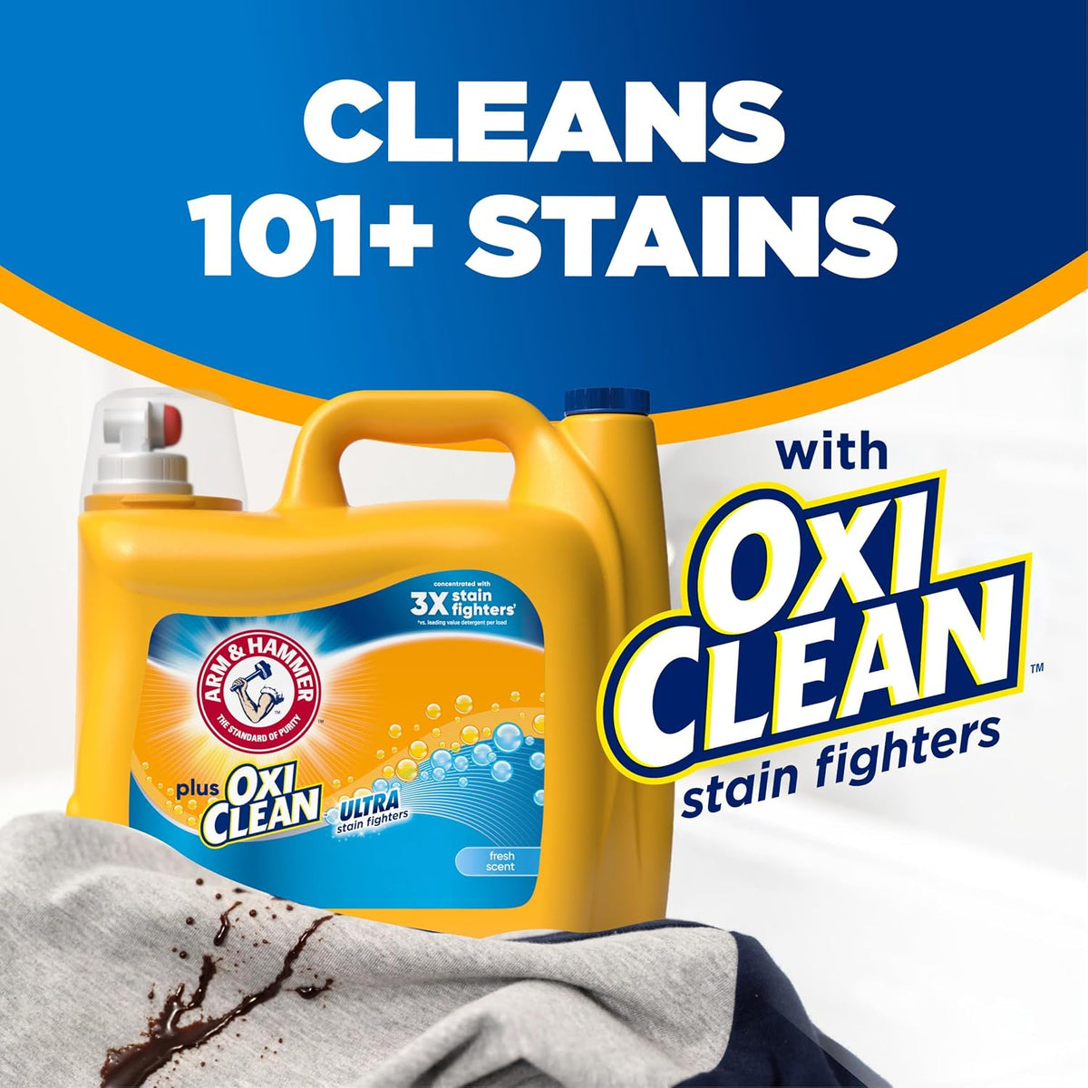 Plus OxiClean Ultra Stain Fighters Liquid Laundry Detergent
