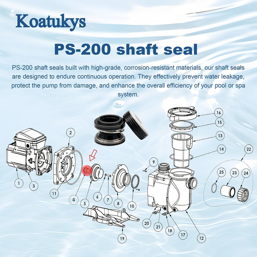 354545 PS-200 5/8" Shaft Seal Replacement