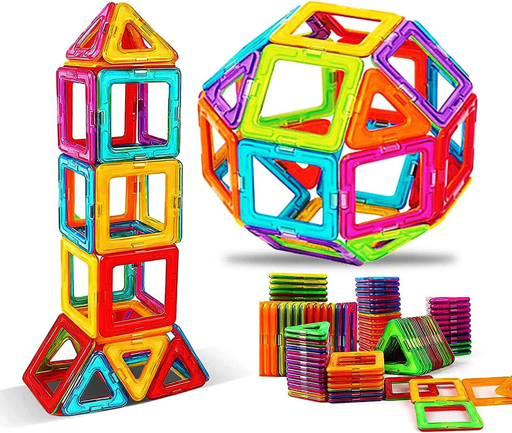 Magnetic Blocks Tough Building Tiles STEM Toys for 3+ Year Old Boys and Girls Learning by Playing Games for Toddlers