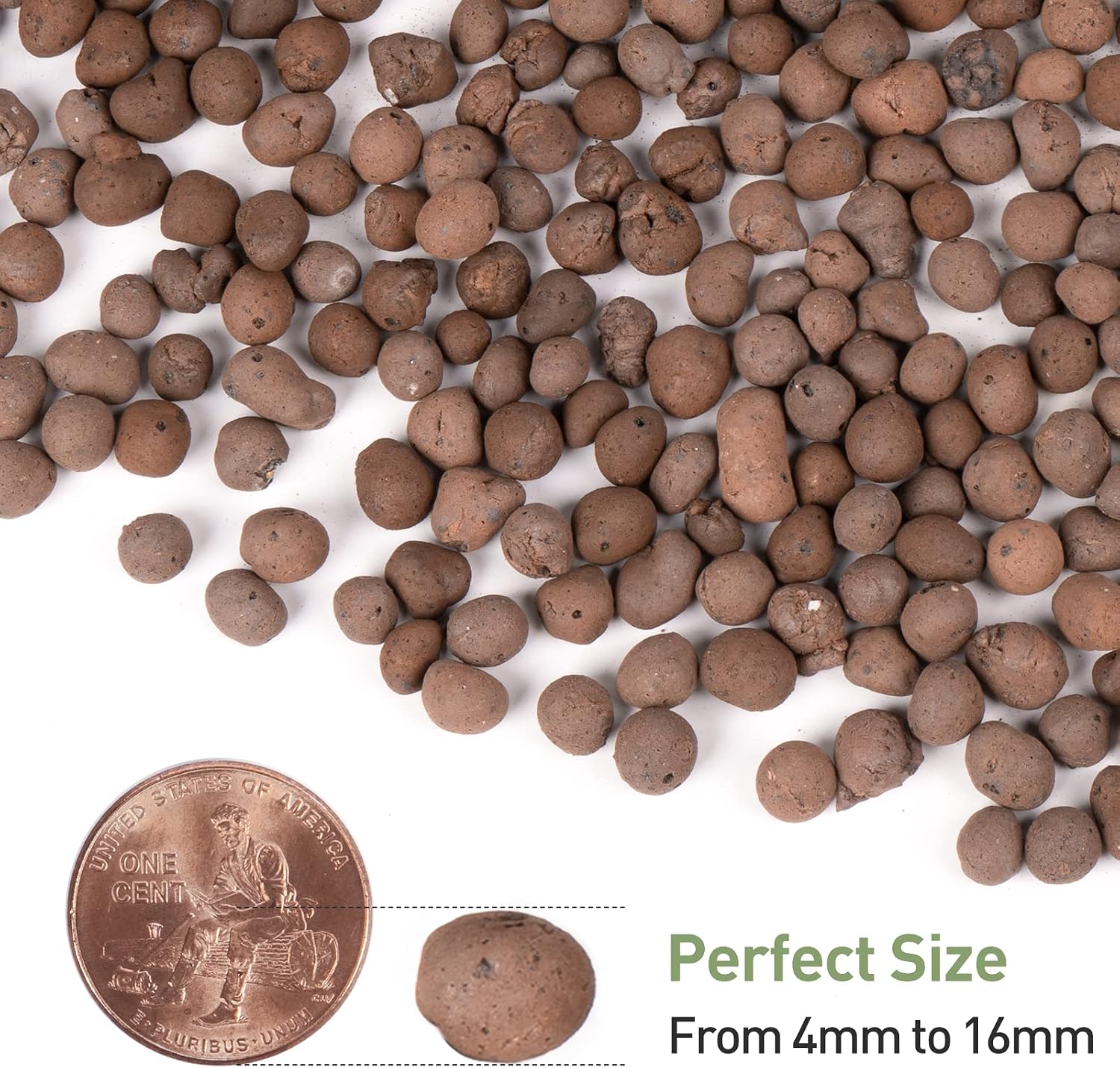 10lb LECA Expanded Clay Pebbles for Plants, Hydroponics, Aquaponics, 100% Natural Leca Balls for Soil Root