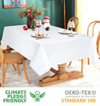 Tablecloth Cotton Tabletop 60x102 (8-10 Seats) White