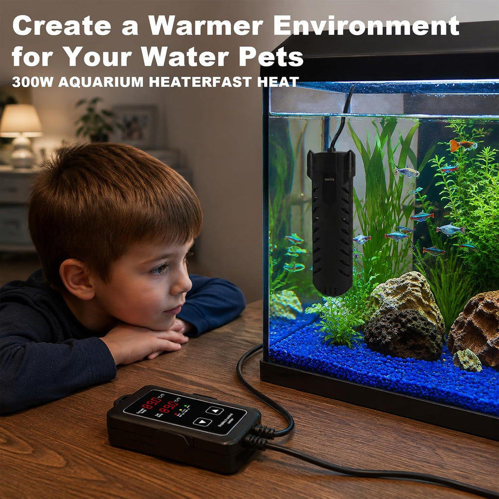 300W Aquarium Heater, Fish Tank Heater, Submersible Heater For Fish Tank