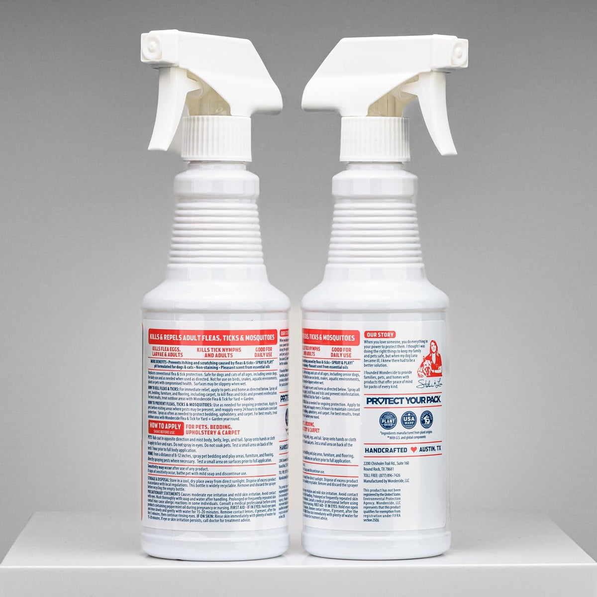 Flea Tick & Mosquito Spray for Pets & Home - Peppermint 16 oz