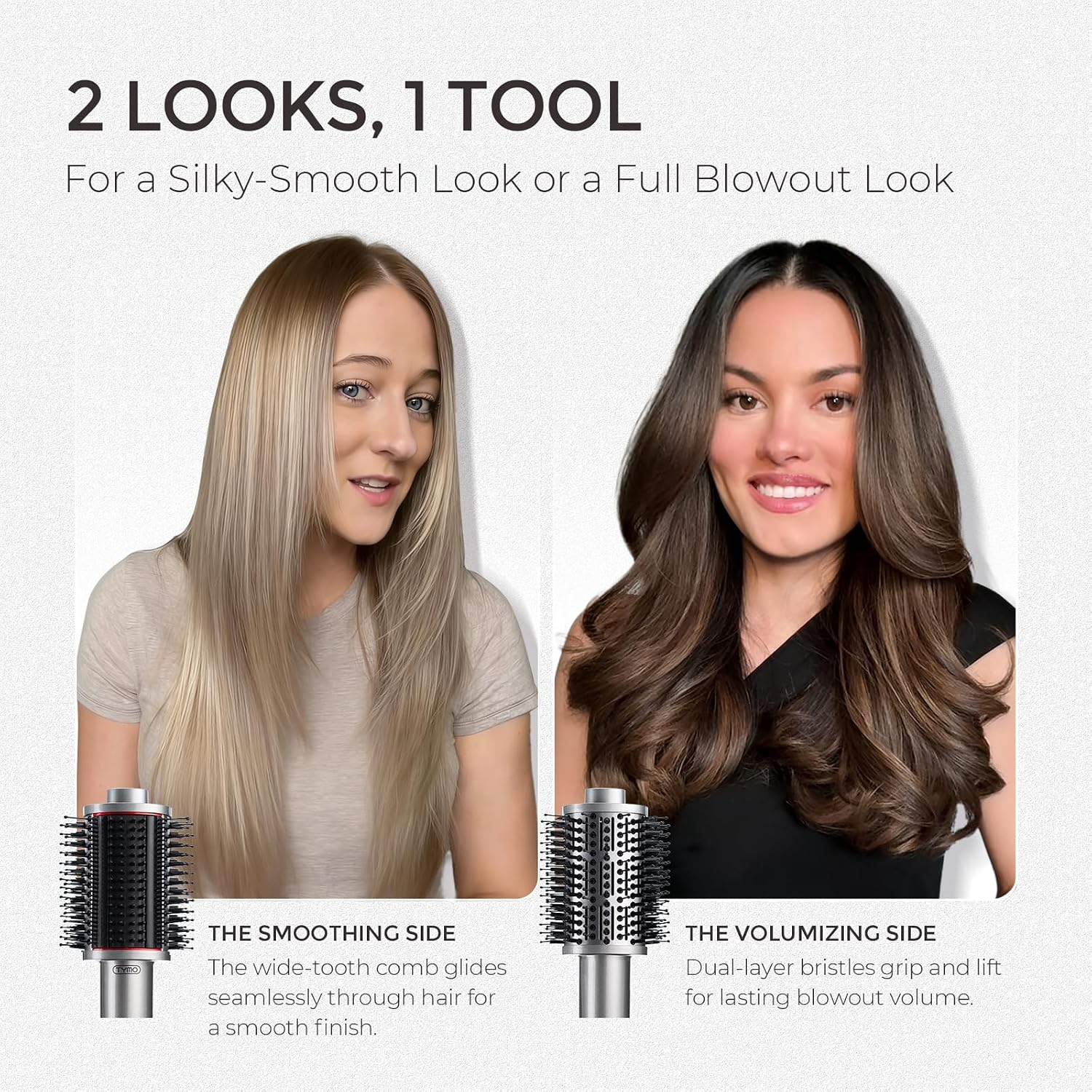 4.0 Hair Blow Dryer Brush - Lightweight 3X Faster Drying 5-in-1 Ionic Blowout Hair Dryer Brush Adds Shine, Volume &