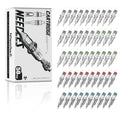50Pcs Tattoo Needles Long Taper Assorted Disposable Tattoo Cartridge Needles Mixed 5RL 7RL 9RL 5RS 7RS 9RS 15M1 21M1