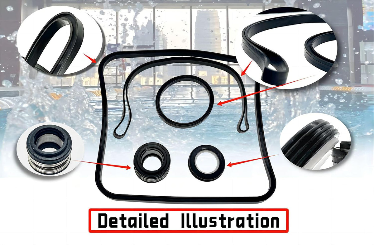 Go Kit 3 Pool Pump Seal for Hayward SP1600 SP2600 VSP X Regular Models