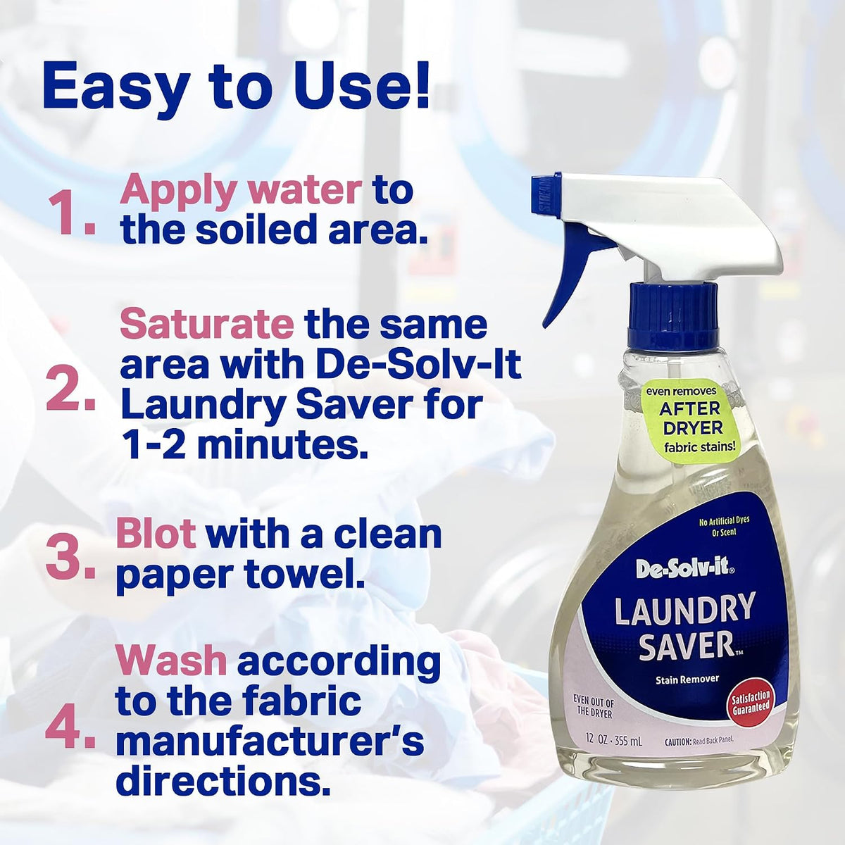 Orange-Sol De-Solv-It Laundry Saver, Instant Stain Removers 12 oz