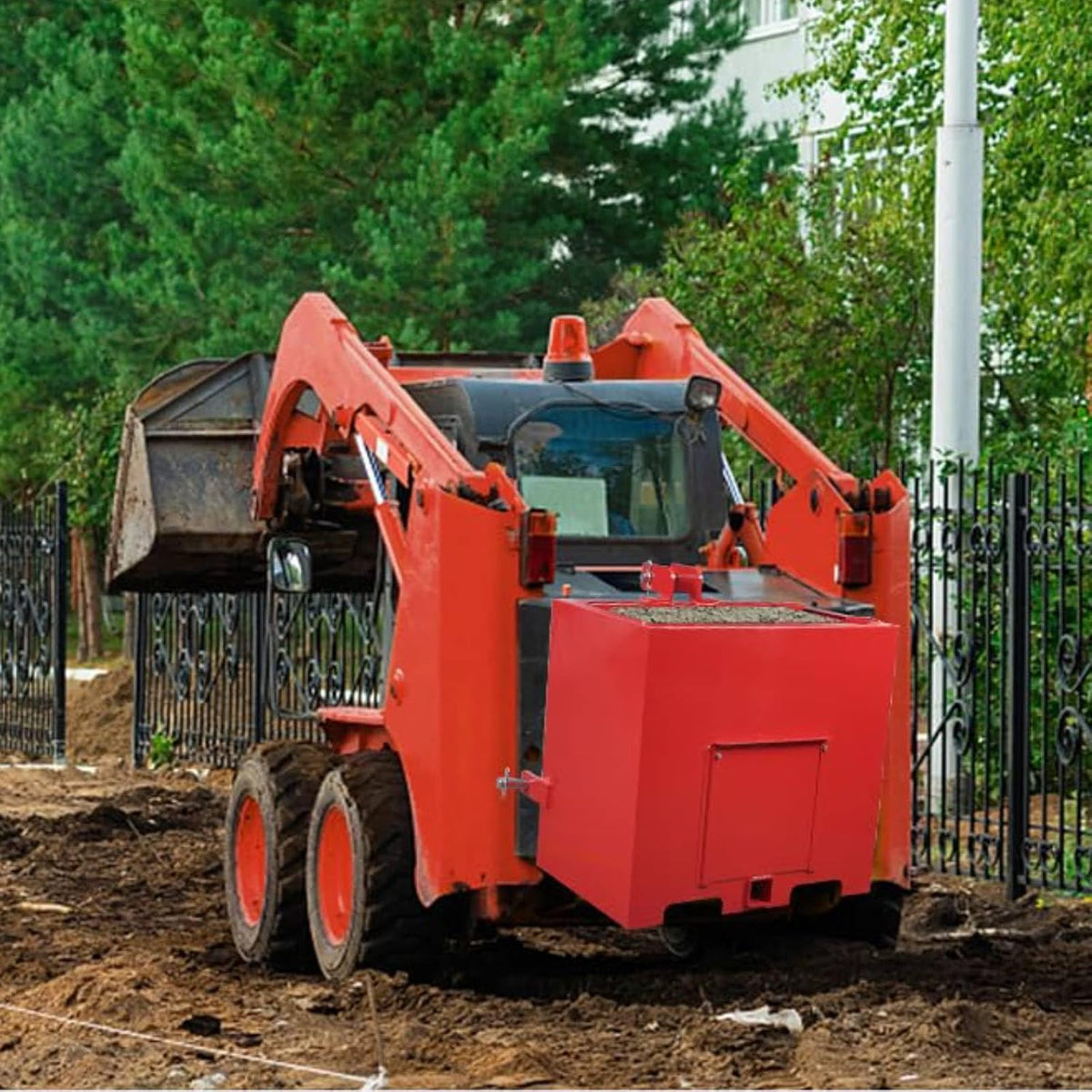 Heavy Duty Tractor Ballast Box, 800 Lb Capacity 3 Point Ballast Hitch Box with 2" Quick Hitch Receiver, Category 1