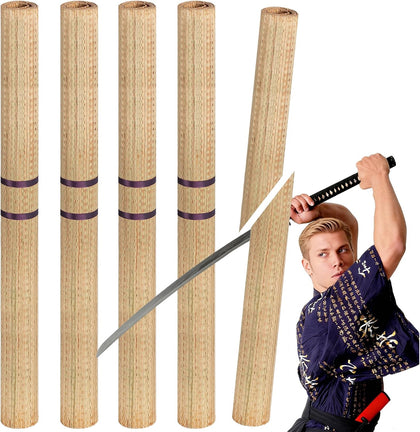 Tatami Mat for Sword Cutting, 5-Pack Authentic Igusa Tatami | 34x71 Inch Unrolled & Hand-Roll Modifiable for