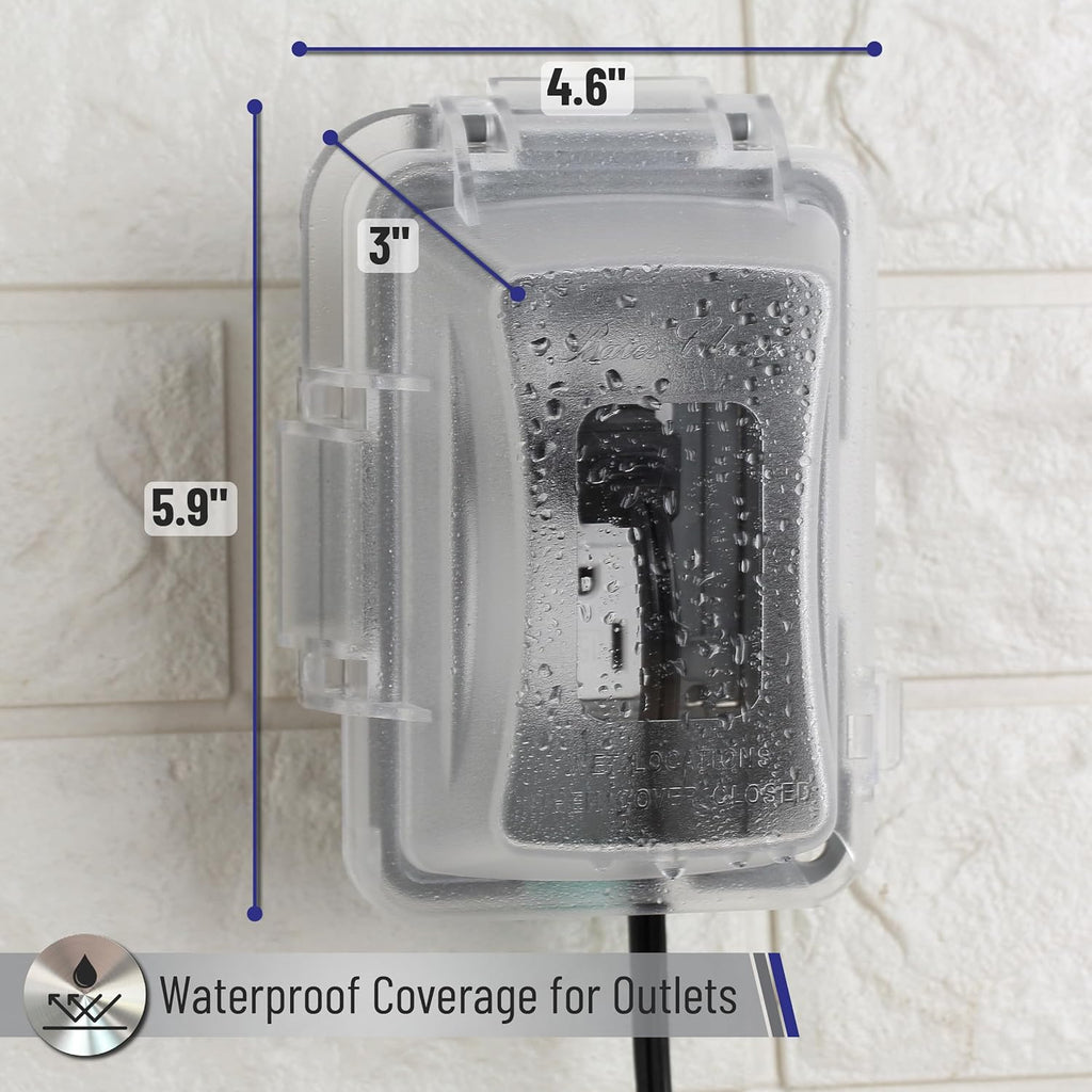 Bates- Weatherproof Electrical Outlet Cover, 3 pc 1-Gang Outdoor Plug Cover