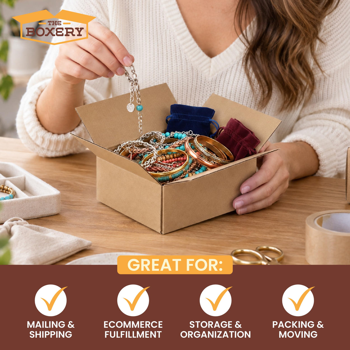 18"x18"x18" Corrugated Cardboard Boxes 15-Pack