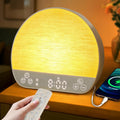 Sunrise Alarm Clock Wake Up Light for Heavy Sleeper with Remote | 37 White Noise Sounds, Tap Snooze, Bluetooth, USB