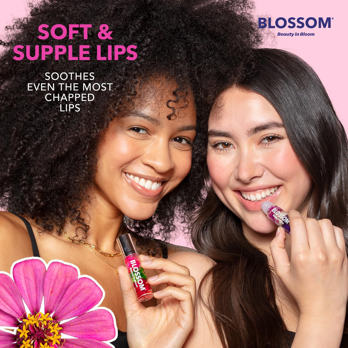 Roll on Lip Gloss, Infused with Real Flowers, Passion Fruit, 0.2oz