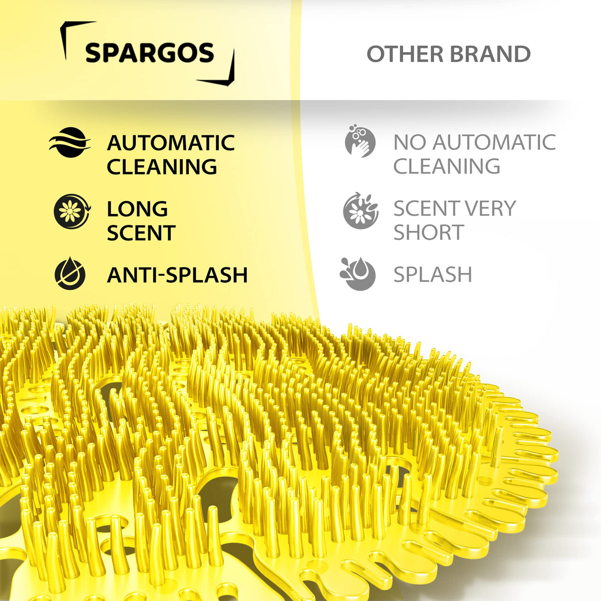 Urinal Screen Deodorizer, 24 Pack Lemon Cakes