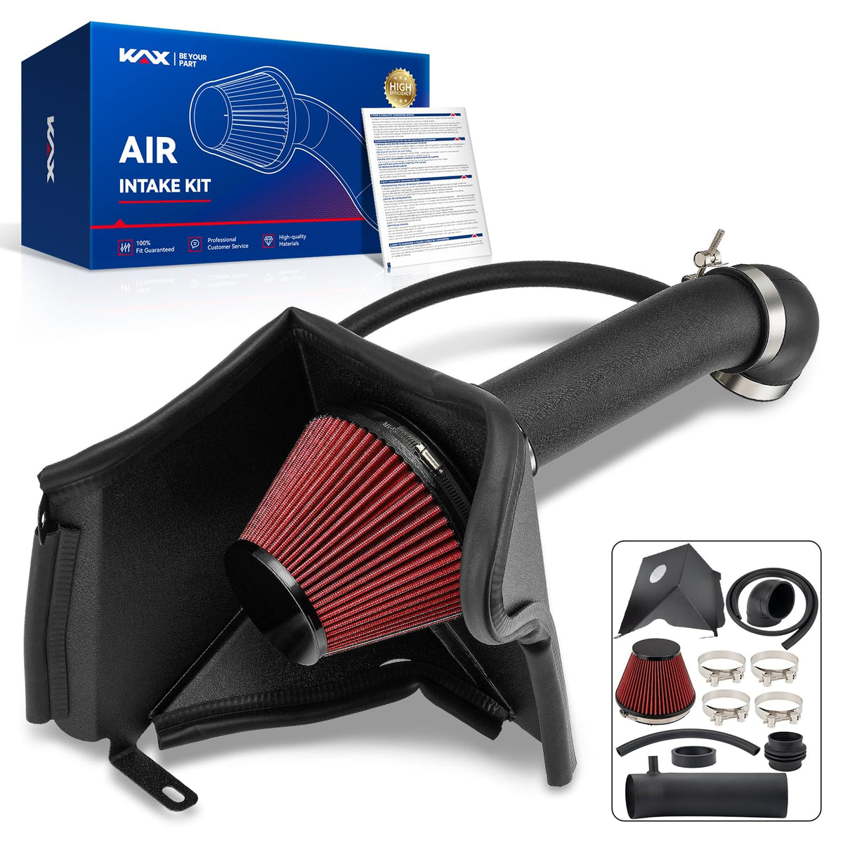 Suride 3" Cold Air Intake Kit for 1991-2001 Jeep Cherokee