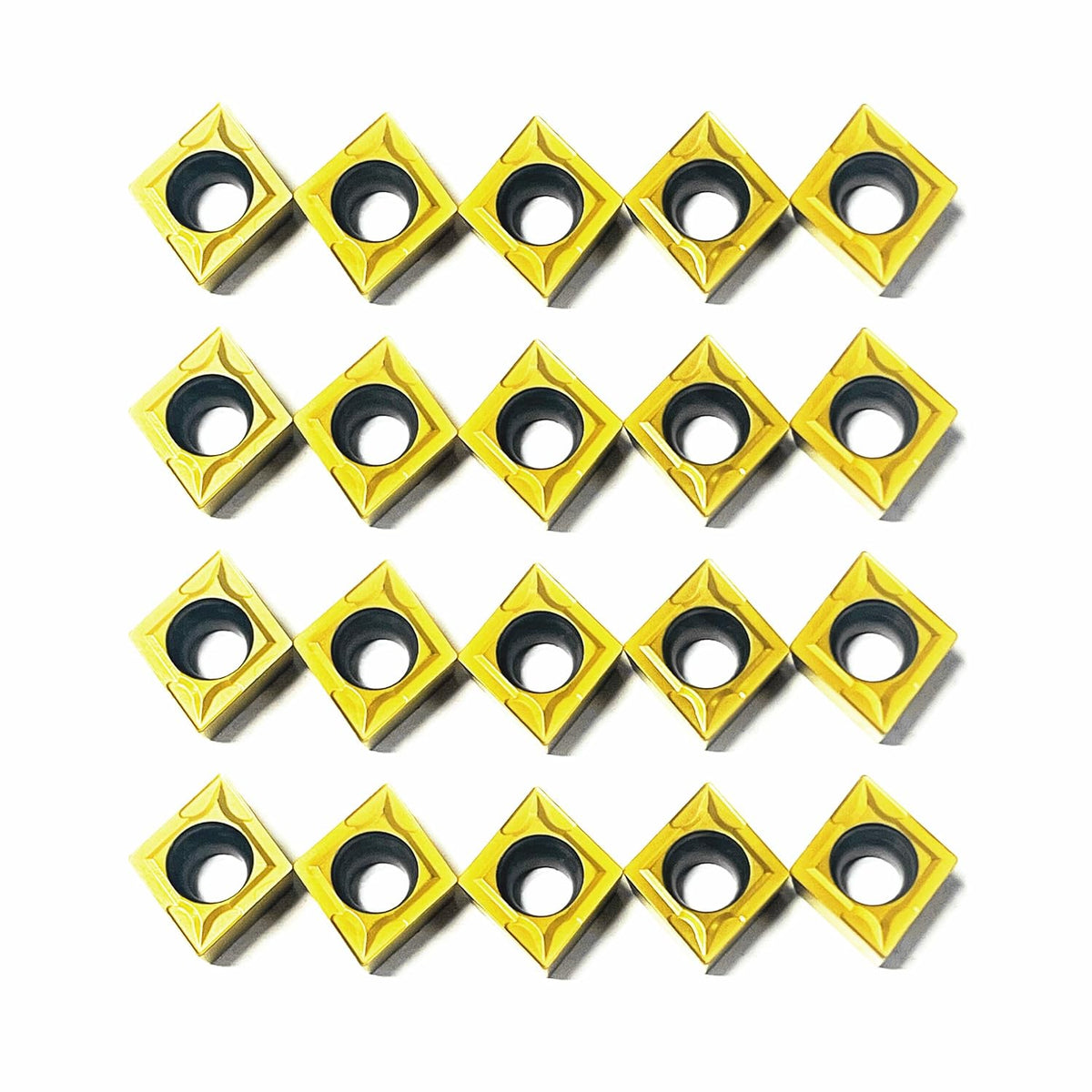 20pcs CCMT09T304 Carbide Turning Inserts,Indexable Milling Blade for Lathe Tool Holder, CCMT32.51